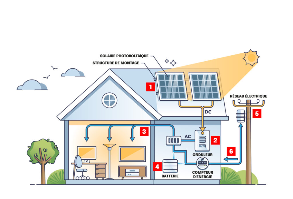 Fonctionnement d’une installation photovoltaïque